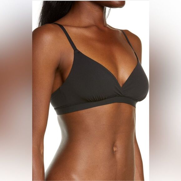 SKIMS Fits Everybody Crossover Bralette in Onyx | NWT. - Picture 1 of 7